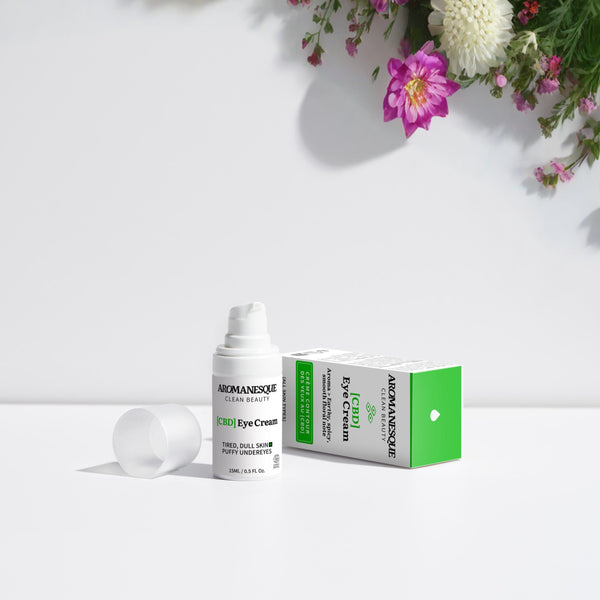 Crème contour des yeux apaisante au CBD Aromanesque