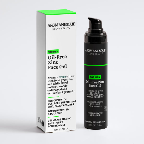 Aromanesque Ölfreies Zink-Gesichtsgel für Männer 