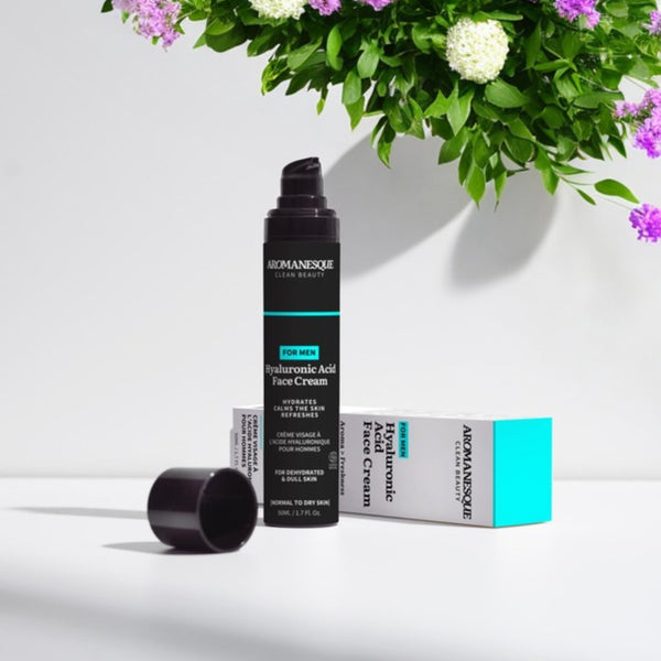 Aromanesque Hyaluronsäure-Gesichtscreme für Männer  