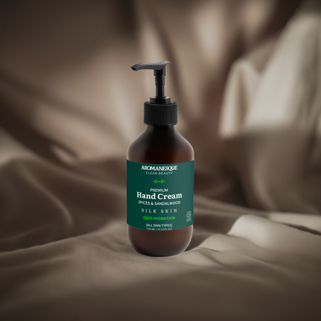 Crème pour les mains Premium, Épices et Bois de Santal  