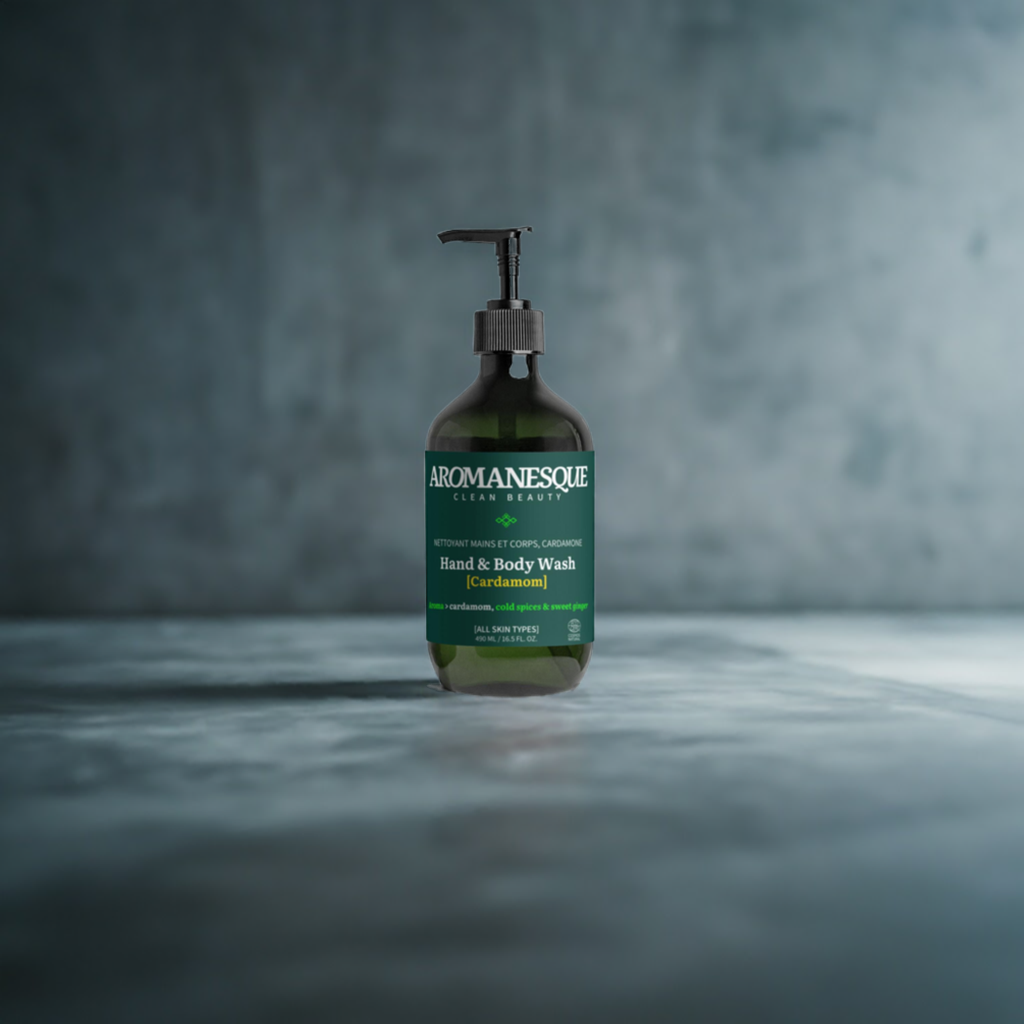 Gel douche et bain, gingembre et cardamome fumée