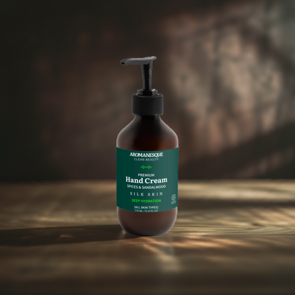 Crème pour les mains Premium, Épices et Bois de Santal  