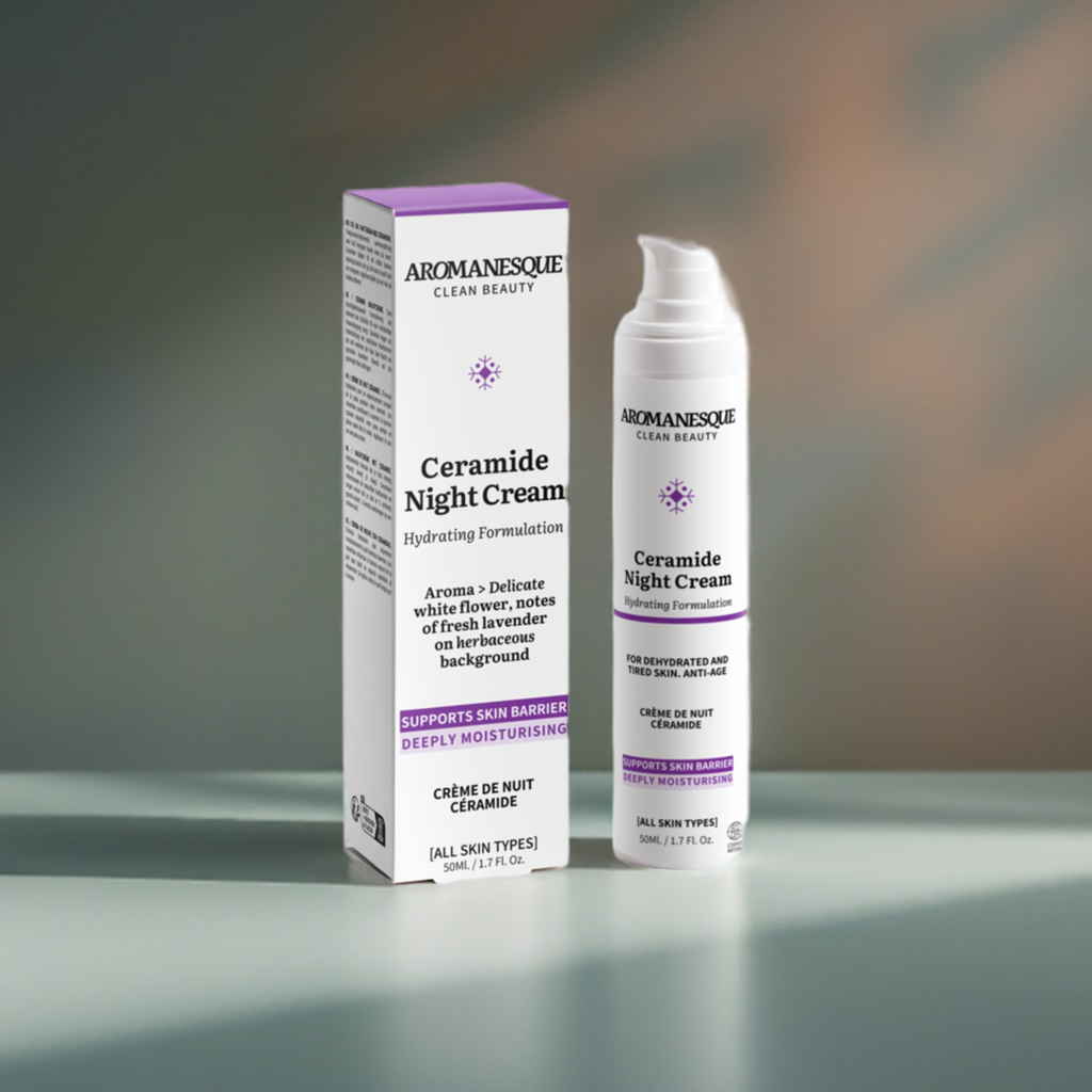 Crème de nuit aux céramides Aromanesque - Hydratation nocturne