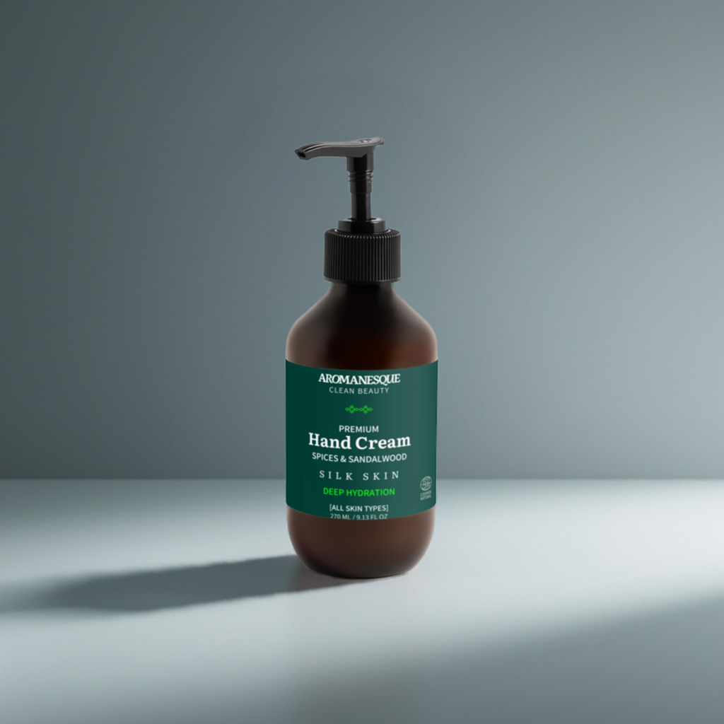 Premium Handcreme, Gewürze & Sandelholz  