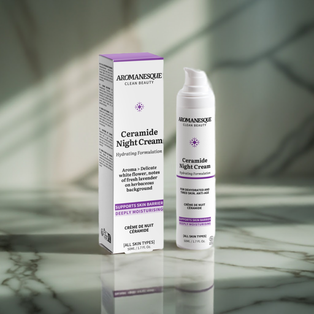 Aromanesque Ceramide Nachtcreme – Feuchtigkeitsspendende Formel 