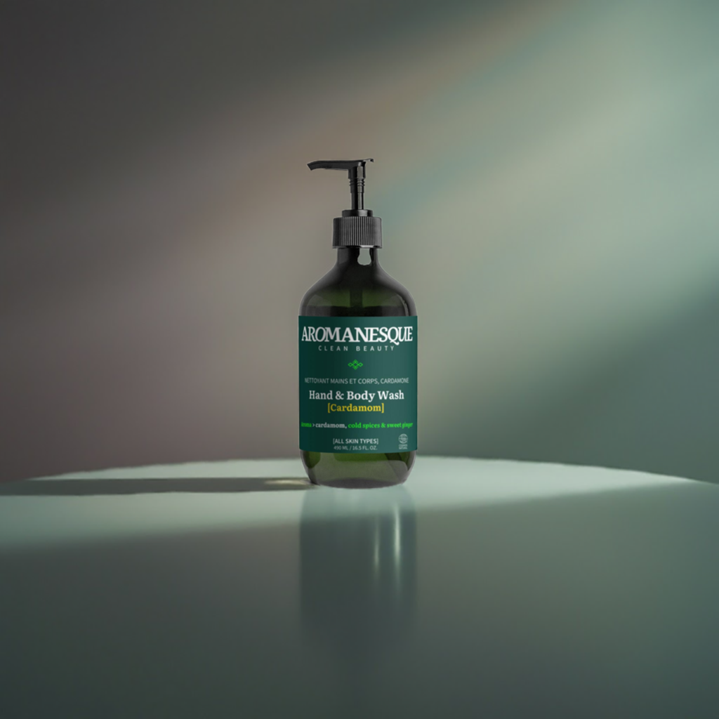 Gel douche et bain, gingembre et cardamome fumée