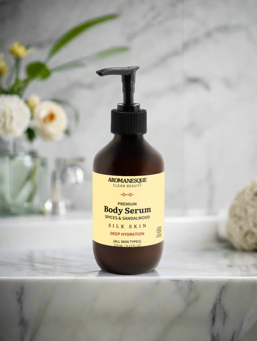 Serum do ciała Premium, przyprawy i drzewo sandałowe