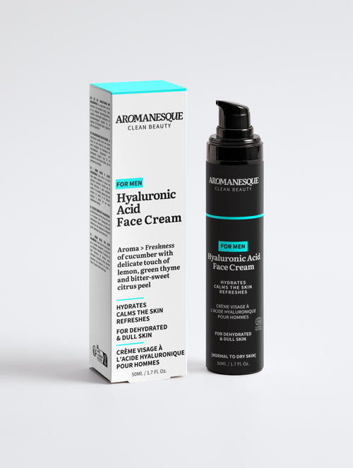 Aromanesque Hyaluronsäure-Gesichtscreme für Männer  